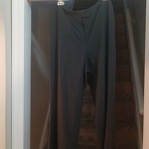 Grey pleated dress pants